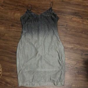 Black and silver dress